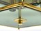 Modernist Smoked Glass Brass Ceiling Lamp attributed to Luigi Colani for Jsb, 1970s 5