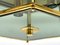Modernist Smoked Glass Brass Ceiling Lamp attributed to Luigi Colani for Jsb, 1970s, Image 5
