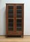 19th Century Louis XVI Style Walnut Showcase Bookcase 1