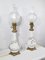 Electrified Oil Lamps, 1940s, Set of 2 3