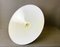 Large Scandinavian Modern Glossy White Pull Down Dining Room Lamp by Lival, Finland, 1990s 5
