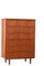 Danish High Chest of Drawers in Teak, 1960s 1