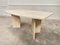 Vintage Dining Table in Travertine, 1980s 1