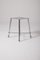 Vintage Silver Metal Stool 4