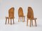 Carved Wooden Tree Trunk Chairs, France, 1980s, Set of 3 7