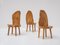 Chaises en Tronc d'Arbre en Bois Sculpté, France, 1980s, Set de 3 7