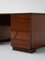 French Modernist Wooden Desk, 1970s 4