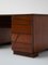 Moderner französischer Schreibtisch aus Holz, 1970er 4