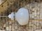 Lámpara colgante en blanco opalino, Italia, años 70, Imagen 6