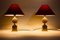 Lampes de Bureau Regency Pinecone, Belgique, 1970s, Set de 2 5
