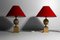 Regency Pinecone Table Lamps, Belgium, 1970s, Set of 2 1