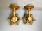 Mid-Century Portuguese Wood and Straw Wall Sconces, 1970s, Set of 2 4