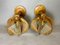 Mid-Century Portuguese Wood and Straw Wall Sconces, 1970s, Set of 2 6