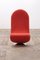 Chaise Verner Panton 1-2-3 avec Dossier Haut en Rouge-Orange par Verner Panton pour Fritz Hansen, 1973 14