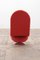 Verner Panton 1-2-3 Chair with High Backrest in Red-Orange by Verner Panton for Fritz Hansen, 1973 7