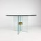 Vintage Round Glass Dining Table attributed to Peter Ghyczy for Ghyczy, 1970s, Image 5