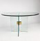Vintage Round Glass Dining Table attributed to Peter Ghyczy for Ghyczy, 1970s, Image 3