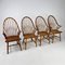 Scandinavian Birch Wood Windsor Chairs, 1960s, Set of 4 6