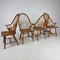 Scandinavian Birch Wood Windsor Chairs, 1960s, Set of 4 3
