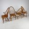 Scandinavian Birch Wood Windsor Chairs, 1960s, Set of 4 2