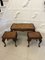 Antique Burr Walnut Nesting Tables, 1920, Set of 3 1