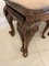 Tables Gigognes Antiques en Noyer, 1920, Set de 3 10