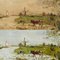Artista holandés, paisaje, óleo sobre tabla, años 60, enmarcado, Imagen 3