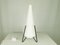 White Plastic & Black Metal Table Lamp, 1960s 2