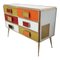 Dresser with Six Multicolored Glass Drawers, 1980s 3