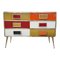 Dresser with Six Multicolored Glass Drawers, 1980s 5