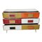 Dresser with Six Multicolored Glass Drawers, 1980s 2