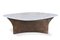 Modern Lauren Coffee Table in Leather and Marble by Collector Studio 1