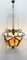 Lámpara colgante brutalista de cristal de Murano y hierro forjado, 1960, Imagen 4