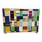 Cómoda con cajones de cristal de Murano multicolor, años 80, Imagen 2