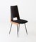 Mid-Century Italian Desk Chair with Black Suede Leather by Carlo Ratti, 1950s 1