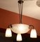 Kubistische französische Art Deco Deckenlampe von Noverdy, 1920er 3