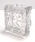 Vintage Square Molded Thick Glass Ashtray, 1960s 5