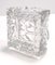 Vintage Square Molded Thick Glass Ashtray, 1960s, Image 5