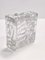 Vintage Square Molded Thick Glass Ashtray, 1960s, Image 4