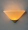 Wandlampe aus Opalglas & Messing, Deutschland, 1980er 2