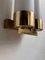 Double Wall Lamp in Brass and Opaline fom Leuchten Neuhaus, Germany, 1960s 4