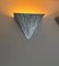 Geometric Vintage Wall Sconces in Brushed Metal, France, 1970s, Set of 2 4