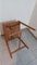 Tabouret en Paille et Bois, 1960s 4