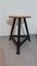 Metal and Wood Stool in the style of Rowac, 1950s-1960s 1