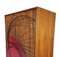 Vintage Decorated Wood Wardrobe, 1960s 3