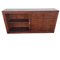 Vintage Spanish Wood Sideboard with Sliders Crystal Doors, Image 1