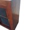 Aparador español vintage de madera con puertas correderas de cristal, Imagen 3