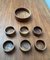 Vintage Scandinavian Teak Bowls, Set of 7 1