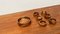 Vintage Scandinavian Teak Bowls, Set of 7, Image 5