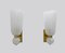 Mid-Century Modern Brass and Pulegoso Murano Glass Sconces, 1980, Set of 2, Image 4